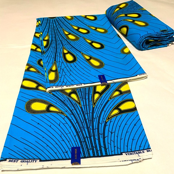 AFRICAN ANKARA FABRIC MATERIAL FOR CLOTH MAKING - Picture 1 of 1